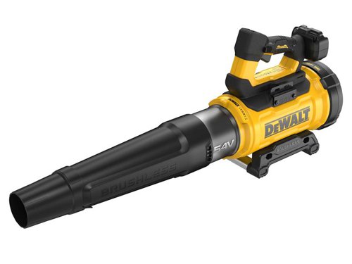 The DEWALT DCMBL777 FlexVolt XR Axial Blower delivers powerful performance for quick and effortless cleanups. Its variable speed feature allows users to adjust the airflow according to the task at hand, with blowing speeds of up to 200 km/h. The efficient brushless motor not only enhances power but also extends the working time per battery charge, providing up to 15 minutes of continuous operation. The blower's ergonomic design ensures ease of use, making it comfortable for extended periods of use.Specification:Air Volume: 600 NL cfm.Blowing Speeds: 200 km/h.Weight: 3.1kg.The DEWALT DCMBL777N FlexVolt XR Axial Blower comes as a Bare Unit, NO battery or charger supplied.