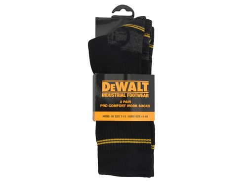 DEWSOCKS DEWALT Pro Comfort Work Socks (Pack 2 Pairs)