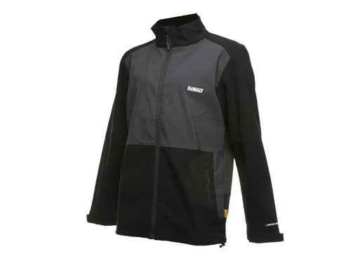 The DEWALT Sydney Lightweight Jacket is made from 4 way, pro-stretch material (73% Rayon, 22% Nylon and 5% Spandex). This shower-proof fabric stretches and works as hard as you do, delivering all day comfort.With a full length zip to center, and two zipped front pockets. Velcro adjustable cuffs, and a adjustable hem provide a secure the fit. There is also a reflective DEWALT logo to chest and guaranteed logo print at the back of the neck.The DEWALT Sydney Lightweight Jacket L.