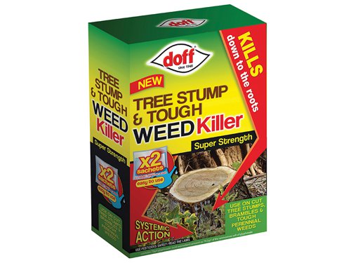 DOFFX002 DOFF Tree Stump & Tough Weedkiller 2 Sachet