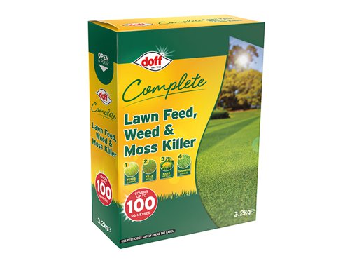 DOFLM100 DOFF Complete Lawn Feed, Weed & Moss Killer 3.2kg