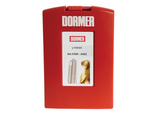 DORL115101 Dormer A002 Drills & E500 HSS MC Tap Set