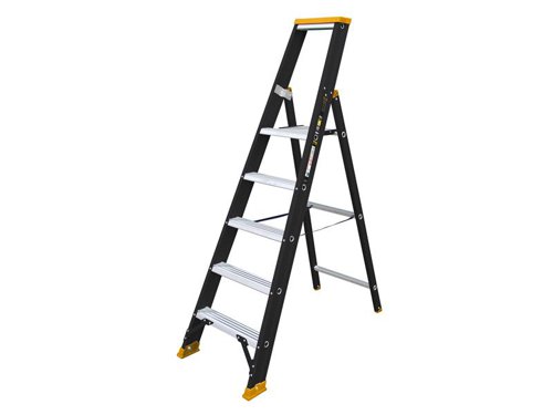 DEWALT Ladders Professional Single Stepladder, 1.25m 5 Rungs