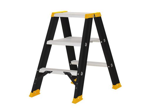 DEWALT Ladders Professional Double Stepladder, 0.75m 3 Rungs