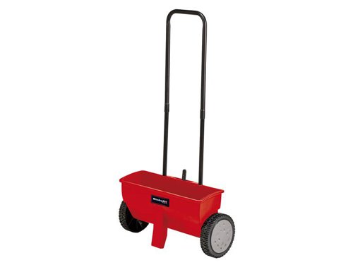 The Einhell GC-SR 12 Multi-Purpose Spreader enables you to distribute fertilizers, seeds or winter grit quickly and evenly. Its high-grade, impact-resistant plastic housing is resistant to both corrosion and weathering. Fitted with a double push bar for effortless guiding. Spring locks on both sides enable storage in small spaces and there is also an adjustment lever for regulating the distribution rate.Specification:Spreading Width: 45cm.Capacity: 12 litre.Wheel Ø: 200mm.Weight: 2.49kg.
