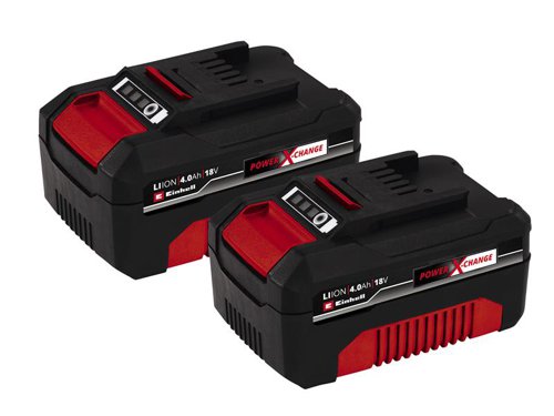 EINPXBAT4X2 Einhell Power X-Change Battery Twin Pack 18V 4.0Ah Li-ion