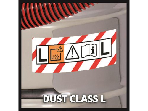 This Einhell TE-VC 2230 SACL Wet/Dry Vacuum Cleaner conforms to dust class L standard in accordance with European standards. Ideal for the careful cleaning of surfaces not sensitive to water. Unlike normal vacuum cleaning and wiping over, the wet & dry vac provides deep-down and thorough cleaning and is an ideal addition to standard household cleaning appliances when it comes to stubborn and ingrained dirt.Since it filters fine dust, the wet & dry vac is particularly suitable for allergy sufferers. A filter cleaning system restores the suction power. The suction power is infinitely adjustable using the speed controller, and the blow connection is suitable for blow-cleaning hard-to-reach areas. Fitted with an automatic coupler socket (230 V, max. 2,180W) for connecting power tools for DIY work. Making it ideal for cleaning tasks on the site, in the workshed or in the hobby room.Its sturdy rust-proof stainless steel tank has a capacity of 40 litres. To enable the water which has been suctioned up to be drained easily there is a water drain screw. For easy transport there are large wheels, castors and a trolley handle, and a cable winding and a suction tube holder are built into the housing.A practical holder for accessories means the nozzles are always ready to hand and provides for neat storage of the extensive accessories. Supplied with a stainless steel telescopic tube (˜ 36mm) with air regulator, a 3 meter heavy-duty plastic suction hose (˜ 36mm), a large combination, crevice and upholstery nozzle, plus a pleated filter, a foam filter and a synthetic dust bag.Specifications:Input Power: 1,500W.Power Take Off: 1,900W.Suction Power: 225 mbar.Collection Container Volume: 40 litre.Dust Protection Class: L.Suction Hose Length x ˜: 3m x 36mm.Power Cable Length: 6m.Weight: 10.1kg.