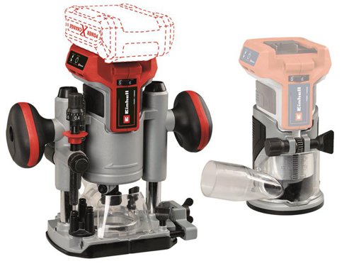 Einhell TP-RO 18 Set Li BL-Solo Power X-Change Router/Palm Router 18V Bare Unit