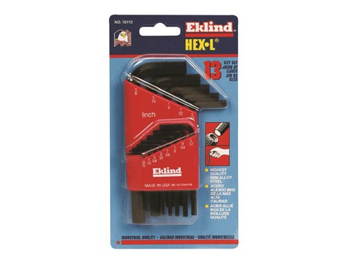 EKL10113 Eklind REK10113 Imperial Short Handle Hex L-Key Set, 13 Piece
