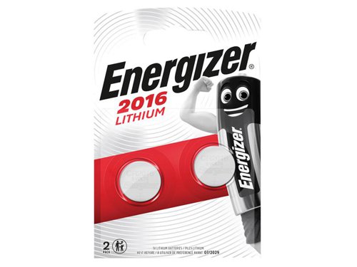 Energizer® CR2016 Coin Lithium Battery (Pack 2)
