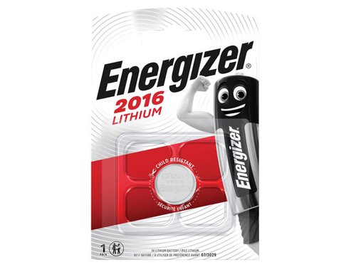 Energizer® CR2016 Coin Lithium Battery (Single)