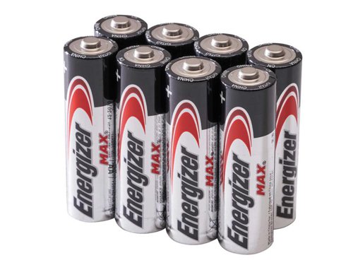 Energizer MAX® Alkaline Batteries for long lasting power. Designed to protect against damaging leaks for up to 2 years and hold power for up to 10 years in storage.Pack of 4 Energizer® MAX® AA Alkaline Batteries + 4 Free.