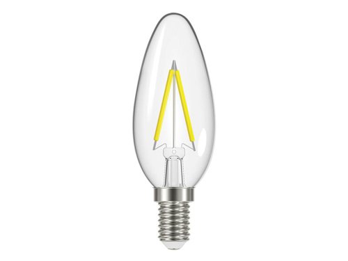 Energizer® LED SES (E14) Candle Filament Non-Dimmable Bulb, Warm White 470 lm 4W