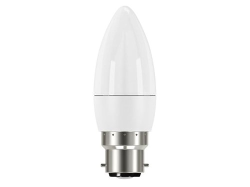 ENGS8850 Energizer® LED BC (B22) Opal Candle Non-Dimmable Bulb, Warm White 470 lm 5.2W