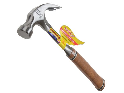 EST E16C Curved Claw Hammer - Leather Grip 450g (16oz)