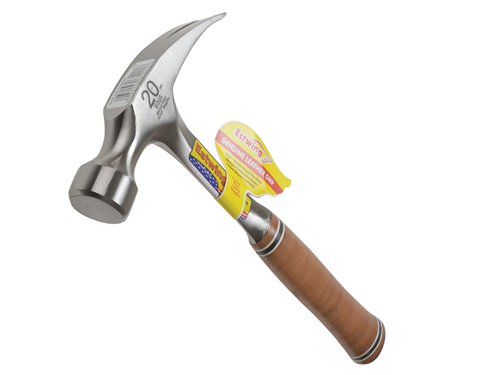 EST E20S Straight Claw Hammer - Leather Grip 560g (20oz)