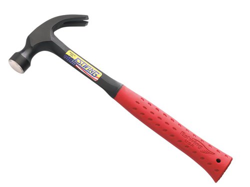 ESTE320CRED Estwing E3/20C Curved Claw Hammer - Red Vinyl Grip 560g (20oz)