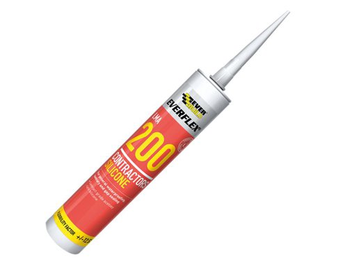 EVB200WH Everbuild Sika Everflex® LMA 200 Contractor's Silicone 295ml White