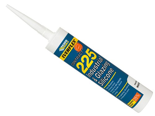 Everbuild Sika Everflex® 225 Industrial & Glazing Silicone Brushed Steel 295ml