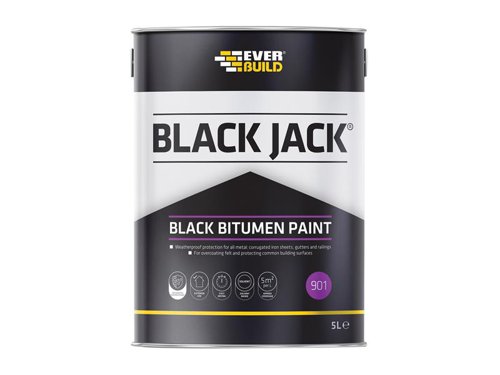 Everbuild Sika Black Jack® 901 Black Bitumen Paint 5 litre