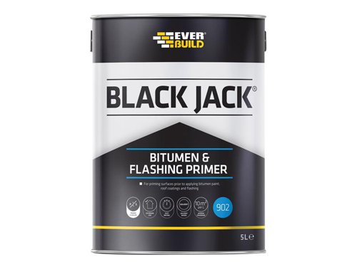 Everbuild Sika Black Jack® 902 Bitumen & Flashing Primer 5 litre