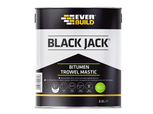 Everbuild Sika Black Jack® 903 Bitumen Trowel Mastic 2.5 litre