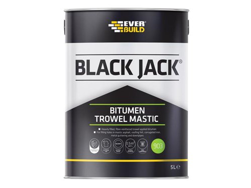 Everbuild Sika Black Jack® 903 Bitumen Trowel Mastic 5 litre