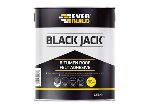 Everbuild Sika Black Jack® 904 Bitumen Roof Felt Adhesive 2.5 litre