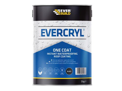 Everbuild Sika EVERCRYL® One Coat Black 5kg