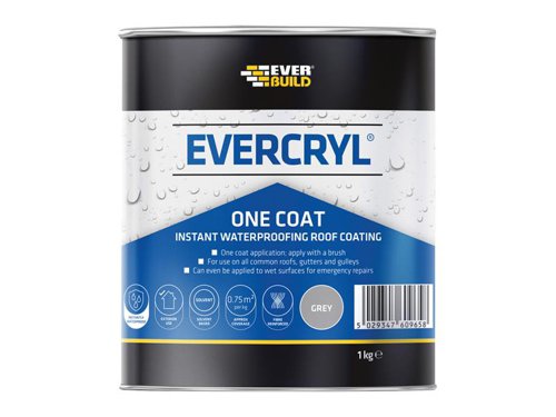 Everbuild Sika EVERCRYL® One Coat Grey 1kg