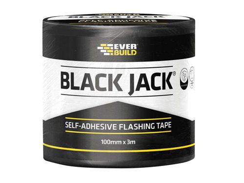 EVBFLDIY100 Everbuild Sika Black Jack® Flashing Tape, DIY 100mm x 3m