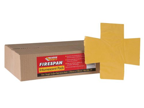 Everbuild Sika Firespan Intumescent Single Socket Pad (Box 20)