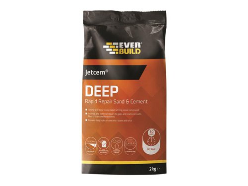 EVB Jetcem Premix Sand & Cement Grey 12kg (2 x 6kg Packs)
