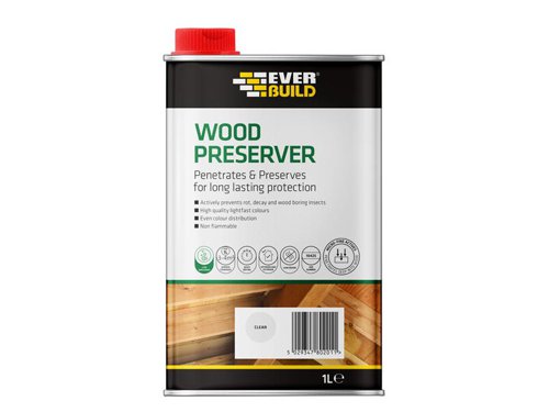 Everbuild Sika Wood Preserver Clear 1 litre