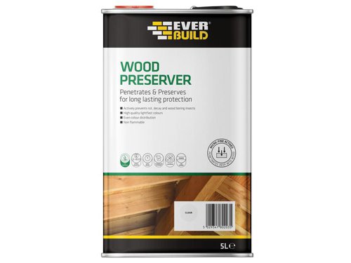 Everbuild Sika Wood Preserver Clear 5 litre