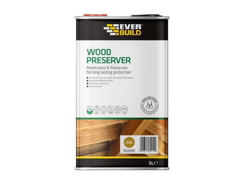 Everbuild Sika Wood Preserver Golden Chestnut 5 litre