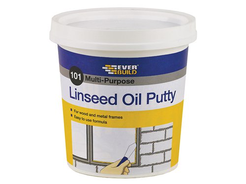Everbuild Sika 101 Multi-Purpose Linseed Oil Putty Natural 500g