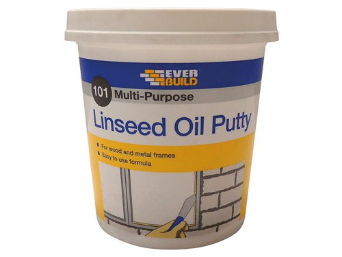 Everbuild Sika 101 Multi-Purpose Linseed Oil Putty Natural 1kg