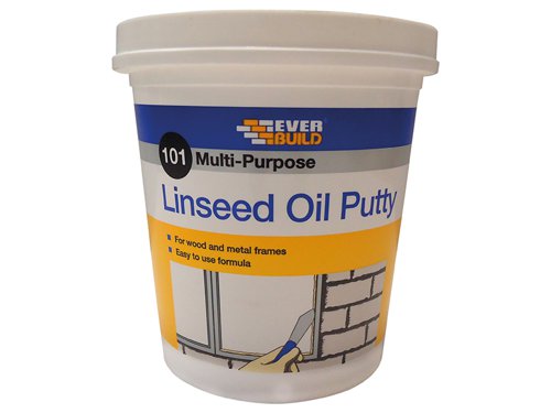 Everbuild Sika 101 Multi-Purpose Linseed Oil Putty Natural 2kg