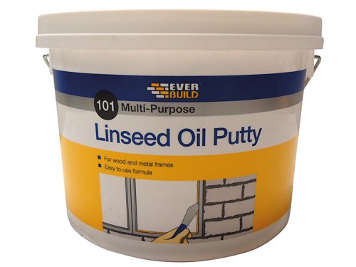 Everbuild Sika 101 Multi-Purpose Linseed Oil Putty Natural 5kg