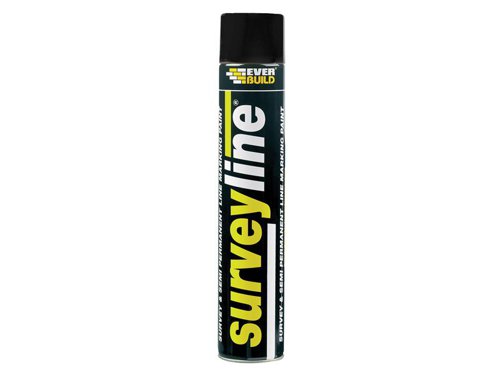 Everbuild Survey Line® Marker Spray Black 700ml