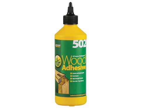 Everbuild Sika 502 All Purpose Weatherproof Wood Adhesive 500ml
