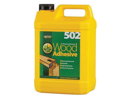 Everbuild Sika 502 All Purpose Weatherproof Wood Adhesive 5 litre