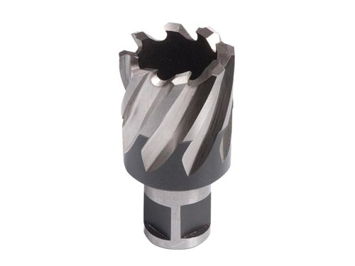 Evolution Broaching Cutter's are manufactured from fully ground M2 steel so they last longer, allowing more holes cut compared to standard annular cutting bits. They offer better economy, quality and performance than other brands.Available in a range of sizes.This Evolution Broaching Cutter has the following specification:Diameter: 26mmLength: 25mm