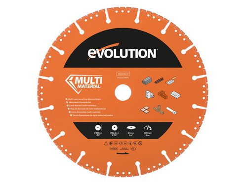 EVL Multi-Material Diamond Demolition Disc Cutter Blade 230 x 22.2mm