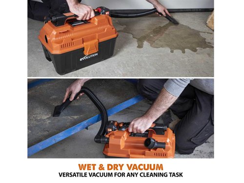 EVLR11VACN Evolution R11VAC-Li EXT Wet & Dry Vacuum Cleaner 18V Bare Unit