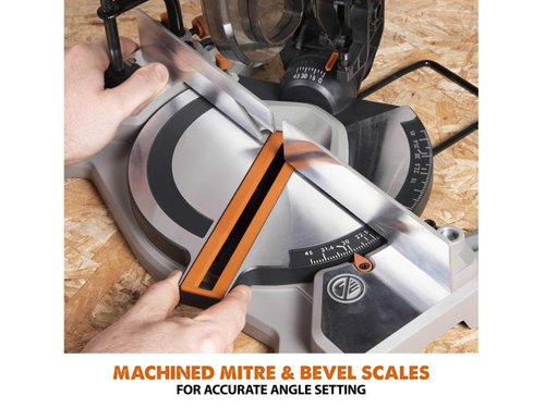 EVLR185CMS4 Evolution R185CMS-Li EXT Compound Mitre Saw 18V 1 x 4.0Ah Li-ion