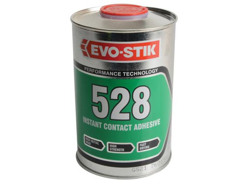 A multi-purpose adhesive which bonds immediately on contact. It is temperature resistant with a high shear strength and an excellent final bond strength.BONDS: Decorative laminates, Rigid PVC, Wood, Chipboard, Hardboard, Cork, Leather, Rubber, Stone, Metal, Dense film fabrics, Ceramics, and Glass(Not suitable for use on polystyrene or cellulose painted surfaces).Size. 1 litre tin.