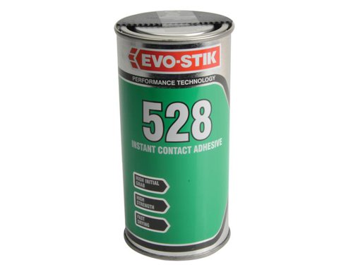 A multi-purpose adhesive which bonds immediately on contact. It is temperature resistant with a high shear strength and an excellent final bond strength.BONDS: Decorative laminates, Rigid PVC, Wood, Chipboard, Hardboard, Cork, Leather, Rubber, Stone, Metal, Dense film fabrics, Ceramics, and Glass(Not suitable for use on polystyrene or cellulose painted surfaces).Size. 500 ml tin.