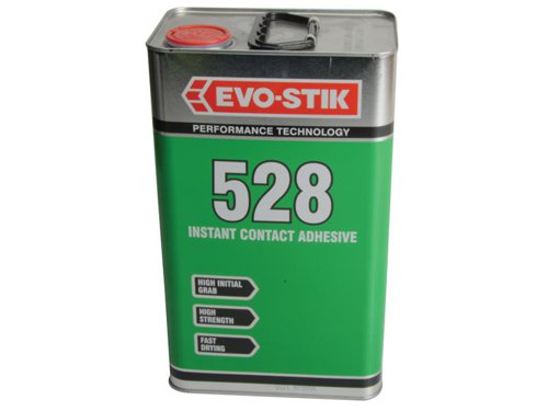 A multi-purpose adhesive which bonds immediately on contact. It is temperature resistant with a high shear strength and an excellent final bond strength.BONDS: Decorative laminates, Rigid PVC, Wood, Chipboard, Hardboard, Cork, Leather, Rubber, Stone, Metal, Dense film fabrics, Ceramics, and Glass(Not suitable for use on polystyrene or cellulose painted surfaces).Size 5 litre tin